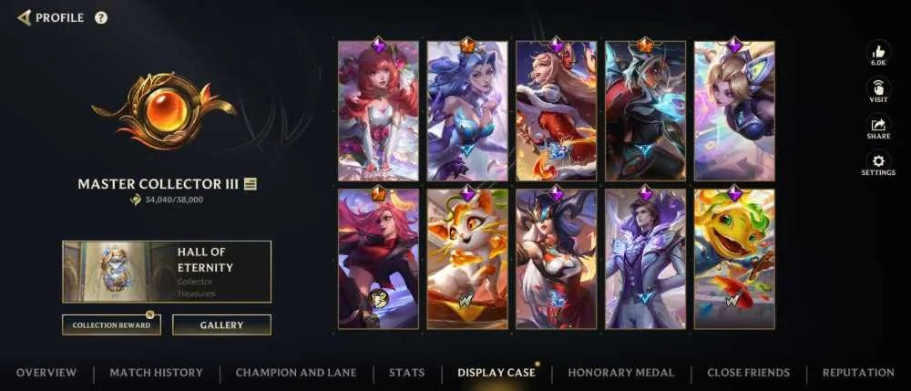 [NA] MASTER II | 53.1% | 157 Skins | COLLECTOR ACC | 142 Champions