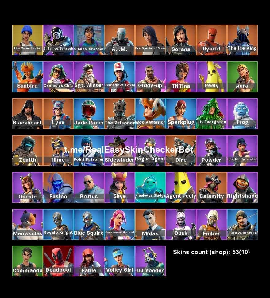 Sparkle Specialist || Royale Knight || Floss || 53 skins || Xbox, Pc, Nintendo || WITH EMAIL