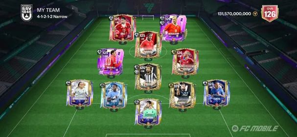 🔥⚽ META 126 OVR Team | 👑 126 Bergkamp × Pirlo × Schweinsteiger × Barzagli | ⚡ Díaz × Barnes | 💎 Stacked Resources | 🏆 Full META Squad