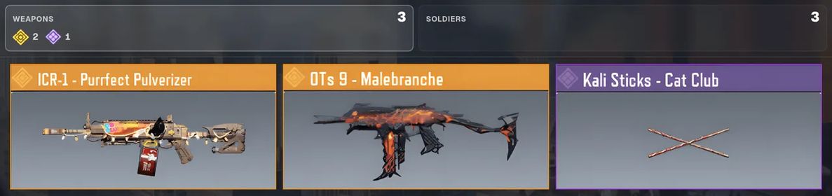 🌟 ICR-1 - Purrfect Pulverizer ✨ OTs 9 - Malebranche | ⚡ 2 Legendary · 1 Epic