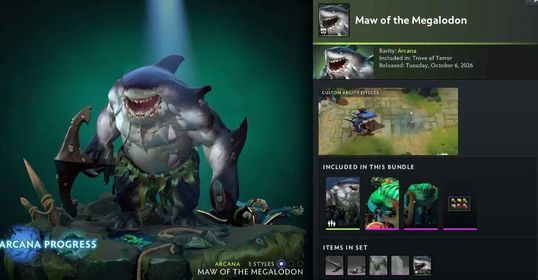 Maw of the Megalodon + Arcana (Tidehunter Arcana Set)