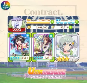1/1 [Lv1] GLOBAL| Kitasan Black MLB + Fine Motion MLB + 1Uma Seiun Sky +40100Carats +1~3Uma SSR +5SSR Card