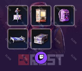 👑 Twitch Drops 🧨 Rust Charity '26 Turret 💜 Rust [Total 5 Items]