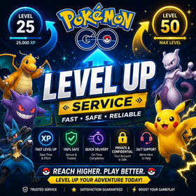 Any lvl to 50 or 12 Million Exp | Via Ptc Login | 12 Hour  | 4500+ Pokemon Catches✨5+ Shiny✨ + 600K Stardust | 0-5 Hundos