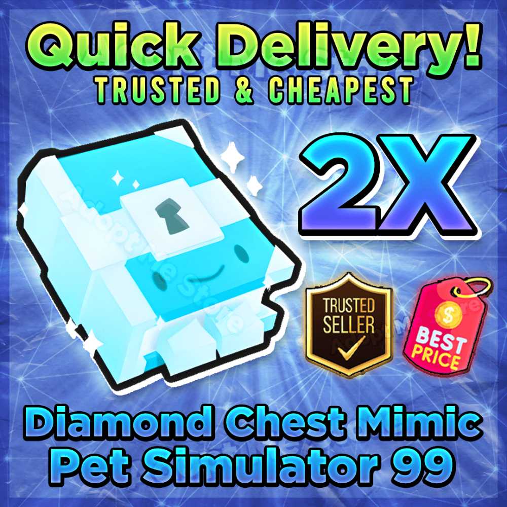 2X Diamond Chest Mimic Enchant Pet Simulator 99 ⭐️ 100 SAFE