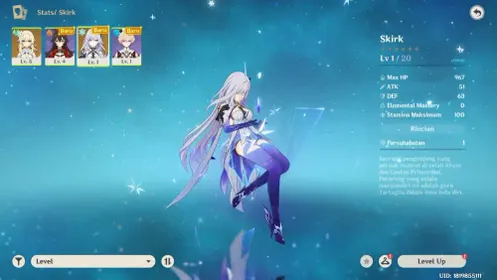 (ASIA) Skirk| AR5 | Starter MC Female | Login Email acc