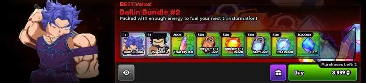 Anime Expeditions Ballin Bundle 2 Cost 4K RBX (INSTANT DELIVERY) ( Trait )