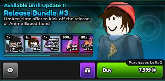 Anime Expeditions Release Bundle 3 And Release Bundle 2 And Release Bundle 1 Cost 13K RBX (INSTANT DELIVERY) ( Trait )