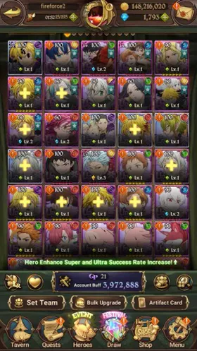 Global unlink1793dias 12 ur fest new gawain lr meli fireforce ReZero gacha