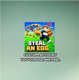 CUSTOM REQUEST STEAL AN EGG ACCOUNT | YOU CHOOSE INCOME 10,20,30B/S+ | FAST DELIVERY | ROBLOX