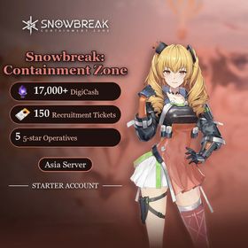 Snowbreak: Containment Zone Asia | 17,000+ DigiCash + 150 Recruitment Tickets + 10 Weapons Permits…