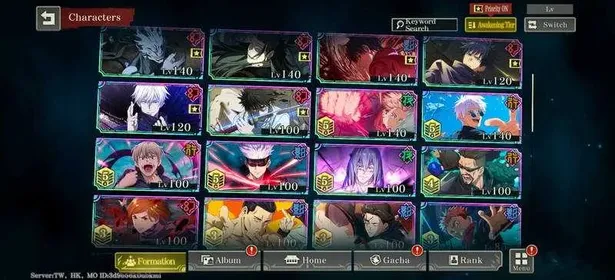 Global | 💎100k cube + 440 ticket | Mahito Unbridled Soul + Noritoshi Kamo the Golden Age + Yuta Queen of Curses + Yuta Movie 0 + Gojo Domain Expansion + Megumi Rabbit