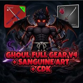 [Blox Fruits] Lv. 2800MAX Ghoul Full Gear V4 | Sanguine art | Random Luck | Automatic Delivery | Roblox Account | Unverified Account | BloxFruits
