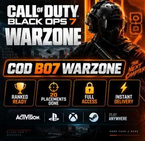 🔥 S5 BO7 Warzone 🏆 Ranked Ready 🎯 20 Placements Done 🔐 Full Access ⚡ Instant Delivery