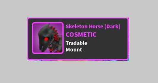 World Zero : Skeleton Horse (Dark)