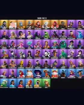 66 Skins Aura ⭐️ Lana Llane ⭐️ Kor ⭐️ Spirit Hunter Saeko ⭐️ Korra ⭐️ Erisa ⭐️ Cerberus ⭐️ The Machinist ⭐️ Toona Fish ⭐️ Charlotte ⭐️ Sentinel ⭐️ Evie ⭐️ Tegan ⭐️ Xander ⭐️ Peter Griffin ⭐️ The Origin ⭐️ Ronin ⭐️ The Imagined ⭐️ Snap ⭐️ m246248938
