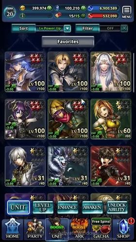 GLOBAL|Rank 20|100K Crys|Collab Mushoku Tensei [Roxy,Rudeus Greyrat]|Top Tier Unit [G Lilaha,Telestio,etc]| 1LR 12SSR Ark|LC1585