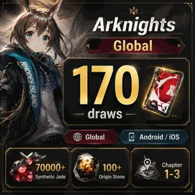 Global | 100+ origin stone, 70000+ synthetic jade, Single number 170 draws, Wiš'adel, Ela, Logos, Muelsyse, Surtr