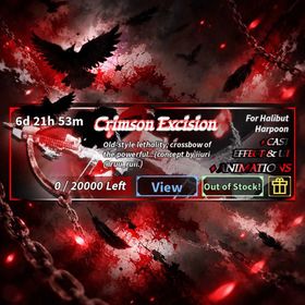 Crimson Excision | New Halibut Harpoon Skin | Fisch Roblox