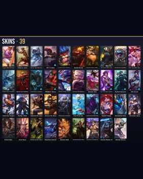 🌍 EUNE ⭐ Unranked 🎨 39 Skins 🏆 100 Champions 💙 2K BE 📈 Level 156 🏅 5 Victorious 💎 4 Legendary 🔹 Dragon Trainer Heimerdinger 🔹 Star Guardian Jinx 🔹 Blood Lord Vladimir 🔹 Blackfrost Anivia 🔹 Sugar Rush Braum 🔹 Valkyrie Leona 🔹 SKT T1 Ekko m9520581475