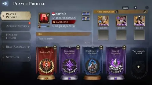 Global |Power 2.2M|3 Lord:Laya,Torodor,Rivenhald|29 Legend:SilasA1,YuriA1,VolkaA2,KriaA1|Nightmare II| WOR025B