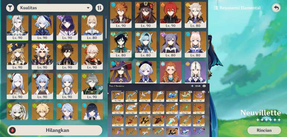 Compte Genshin Impact Avec Neuvillette, Navia, Cyno, Eula - PC, Très Bon état