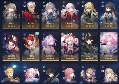 [ ASIA STARTER TL 14 ] Castorice With LC  + Cyrene + Hyacine + Tribbie + Ruan Mei E1 + Sparkle + Luocha + Dan Heng PT + Archer | Unset All