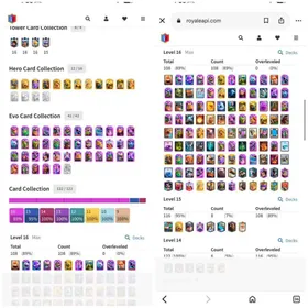 [RARE CR XP 90]12 HEROS CARD COLLECTION] 41 EVOLUTION] 108 CARD MAX LEVEL 16] 116 CARD MAX LEVEL 15] 121 CARD MAX LEVEL 14] 70% DISCOUNT SHOP ] 221 EMOTE RARE EXCLUSIVE ALSO ] FREE NAME CHANGE] 14000 TROPHY] KT LEVEL 16 ] BEST DEAL EVER