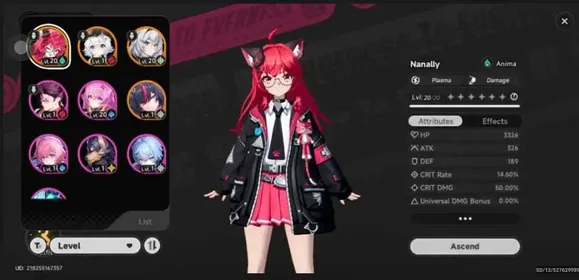 NTE573 – EU Starter Account | Nanally + Signature, Shinku, 3 Selectors Ready, Great Start