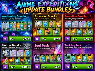 Anime Expeditions | ALL New 6 Pack&Bundle Items | 12554 Robux