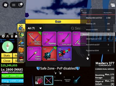ID 501:LV 2800+SANGUINE+CDK+SG RACE ANGEL V4 FULL GEAR |Unverified Account|Auto Delivery|Blox Fruits
