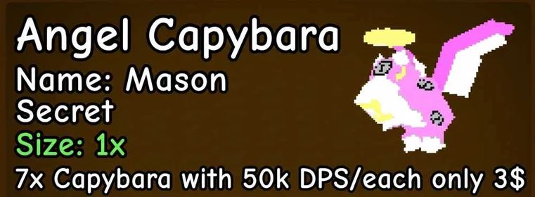 7x angel capybara DPS 50k