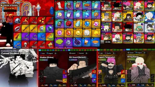 ⭐ Anime Expeditions Account | No Email | ⭐4 Unit Unboud Shadow , 8th sword , Puppet , String Demon | 🔴 2 secret | 🟢 9 Mythic | 🔓Clean • Account | No dupe ✅