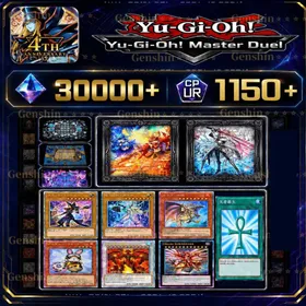 Yu-Gi-Oh! Master Duel][Fast Delivery]30000-31000 diamonds + [1150UR dust + 1200-1500SR]|+Random 11-16 Royal Finish Card+Purchased the 3600 Gems Sky Striker Set+Purchased the 1200 Gems Sky Striker Ace desktop mascot+Purchased the 1600 Gems Sky Striker Collection Binder+Purchased the 3000 Gems Evil★Twin / Live☆Twin Set+Purchased the 3000 Gems Mikanko Lucky Card Set +OCG+200–300 Legendary Pack Tickets+Total Accessories: 100–300|[Send Konami account ]Unlinked Steam|Never played ranked|Android/IOS/PC/Universal