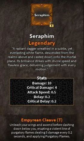 Seraphim Legendary Dagger The Veil