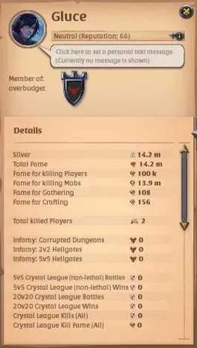 ASIA | 14,2M Total Fame - 14,2M Silver |T8 Bloodmoon Staff Lvl 100/120 Build|424 Learning Point|Take Mail|Check SS|(AO883)
