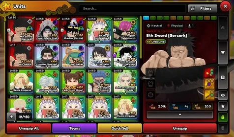 Anime Expeditions | 👑 5 Unbound | Shadow (Divine) + 8th Sword (Berserk) + Crow (Black Fire) + Cursed Student (True Love) + Puppet | 📊 LV.137 | ⚡ Automatic Del