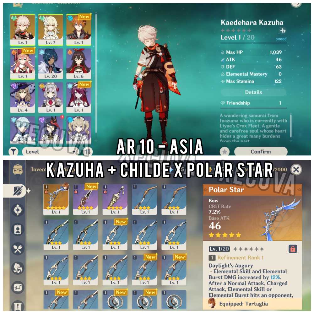 Asia AR 10 - Kazuha + Childe x Polar Star
