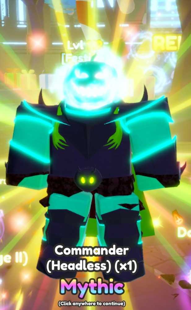 [LAST] Commander (Headless) - Cyan color - Orwin Erwin Skin - Anime ...