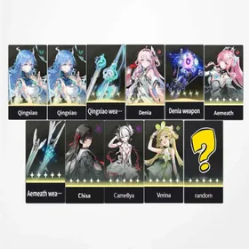 Asia|LV8|Qingxiao+Qingxiao+Qingxiao weapon+Denia+Denia weapon+Aemeath+Aemeath weapon+Chisa+Camellya+verina+random 0-3 Five-star character|Thenovicepoolisnotused