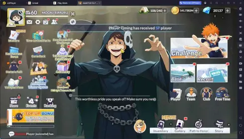 SEA LV60|20K DM|4 SP[OikawaR2,Kozume,Kuroo,Iwaizumi]+Memo|4 UR[SakusaR5,ToruOikawa,Ushijima,Komori]|11 SSR|CheckSS|Google|RA821B