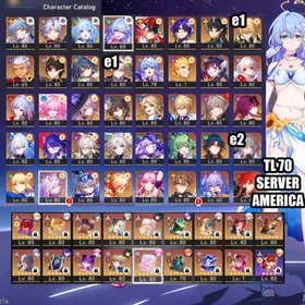 NATL70| Robin Summeretto + Cyrene +LC, Phainon + Castorice + Hysilens + Cerydra + Mydei + Gilgamesh + The Herta + Rappa + Firefly E1 +LC, Sunday + Acheron +LC, Black Swan + Ruan Mei +LC, Feixiao +LC, Huohuo + Dr. Ratio + Dan Heng Imbibitor Lunae + Yunli +LC, + Jingliu + Topaz + Luocha E1 + Blade + Jing Yuan + Fu Xuan +LC, Silver Wolf + Kafka + Saber +LC, Archer + Robin + Himeko E2 + Bailu E1 + Welt + Gepard E2 + Bronya E2 + Clara E3 + Yanqing E1