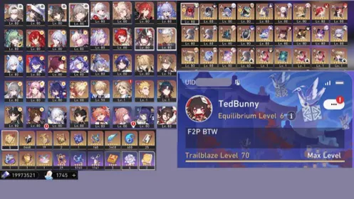 24 Limited 5 Stars | TL 70 | SilverWolf LV.999 + Yao Guang | Castorice + Firefly (E1) Premium Team