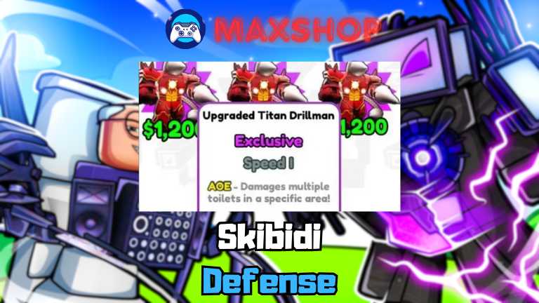 Exclusive | Upgraded Titan Drillman - Skibidi Tower Defense | Best Deal