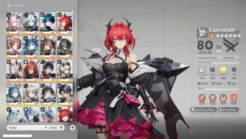 (NA/EU LV52) 6*Laevatain P2, 6*Camille, 6*Arcane, 6*Mi Fu, 6*Gilberta, 6*Ardelia, 6*Last Rite, 6*Pogranichnik P3, 6*Ember, 6*Forgeborn Scathe
