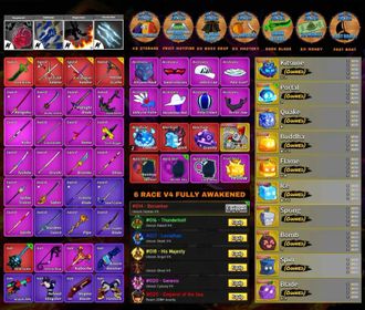 🐲Blox Fruit | 10 Permanent Fruit + All Gamepass + 29m Pirate Bounty + 6 Race V4 + All Melee V2 + Rot Blessing + 5 Enchanted Weapons + 2x Control Fruit | SAE: Divine Trail