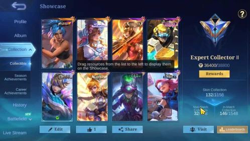 Global|Hero 74|Skin 132|Expert II|KOF Karina|Collector Pharsa+LB Jhonson |Epic Lunox+Vexana| |DtailCheckSSTakeMail(ML804Z)