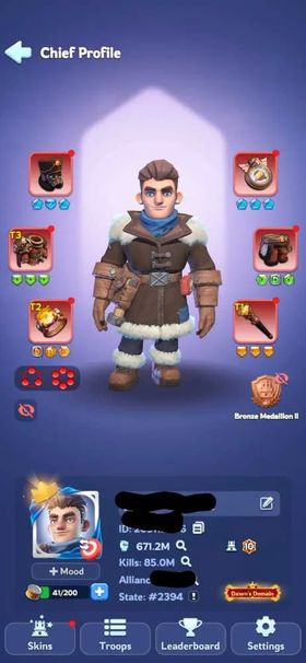 11 - FC 10 | Power 671M  | 39 Hero | VIP 10 | 28 Skin | Full Helios | 471k Gems | 2,1k Mythic Shard | INSTANT DELIVERY!