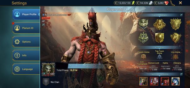 [6 Mythical Champions][18.31M] Lady Mikage,Komidus,Frolni,Anahia,Embrys,Karnage + 131 LEGENDARY (Marius(5*),Titus+Wixwell+Senna,Odin,Warlord,Lamasu,Armanz+1...) + 1k UNM + 1k NM HYDRA + 25 SD/25 SHOGUN AUTO + SHARDS(27a+62v+9p+21s) + Mythic relic