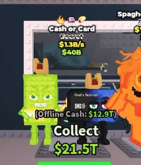 Cash or Card 3 Trait - Secret $1.3B/s - Steal a Brainrot Fast Delivery